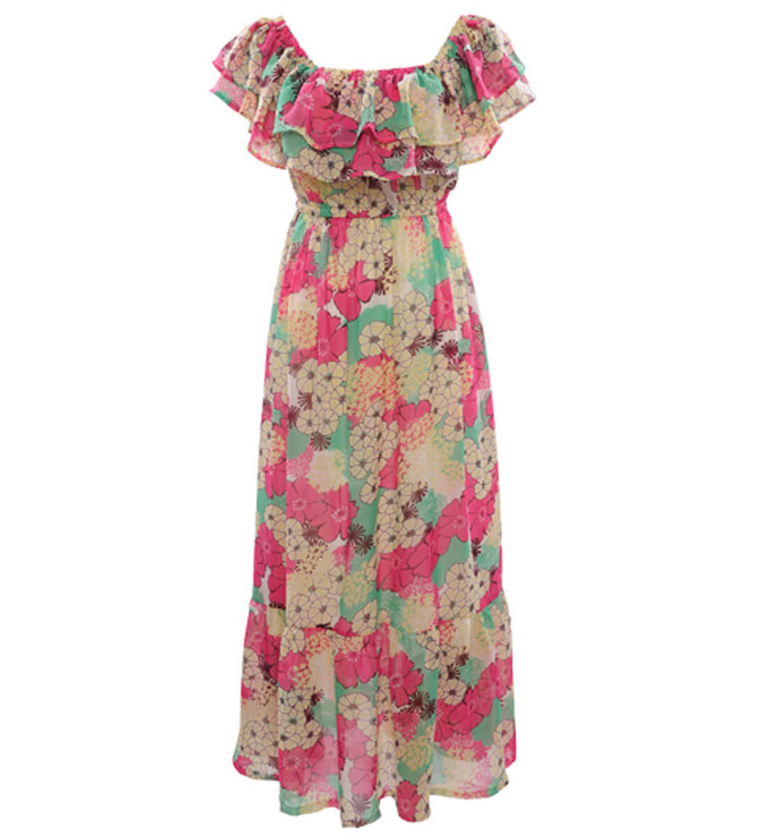 thin material floral dresses  