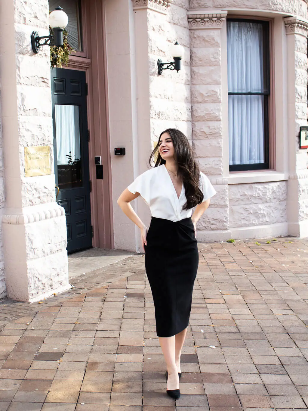 Style with Black & White Spring Dress