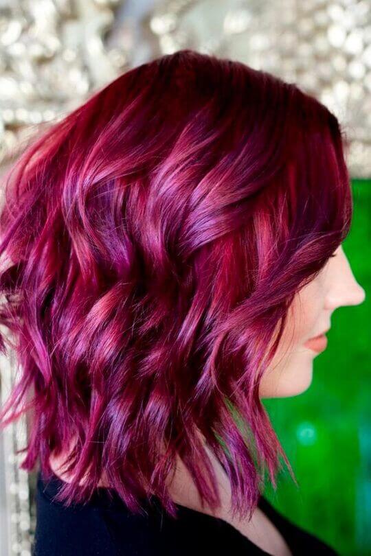 burgundy hair