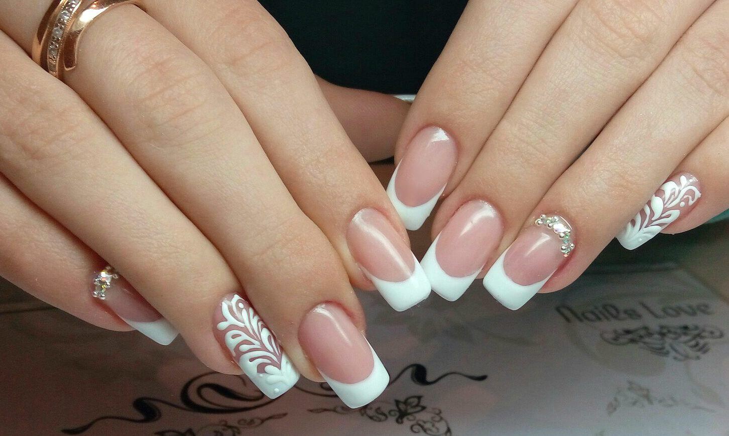trendy french nails designs