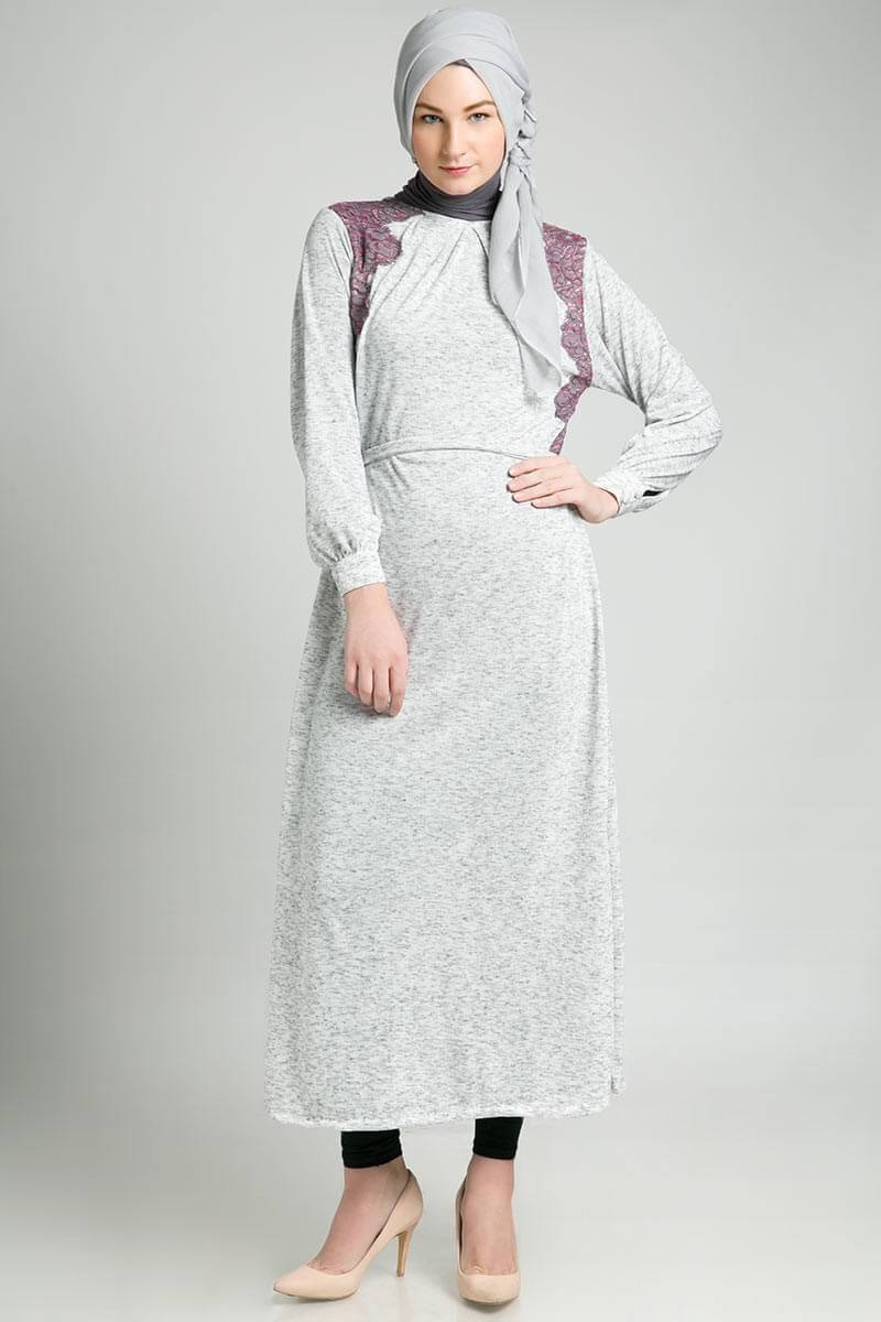 Modesty of White hijab outfit ideas