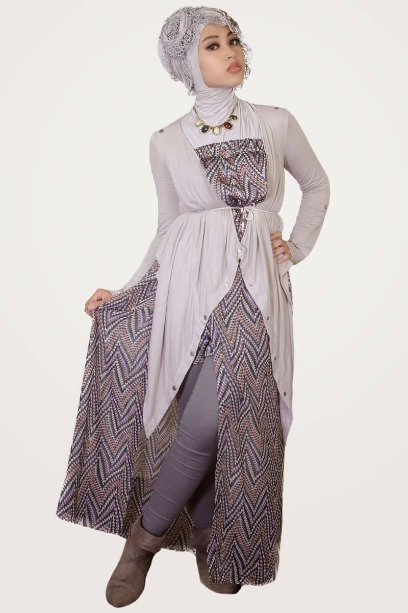 Ethnic hijab style for a heritage flair