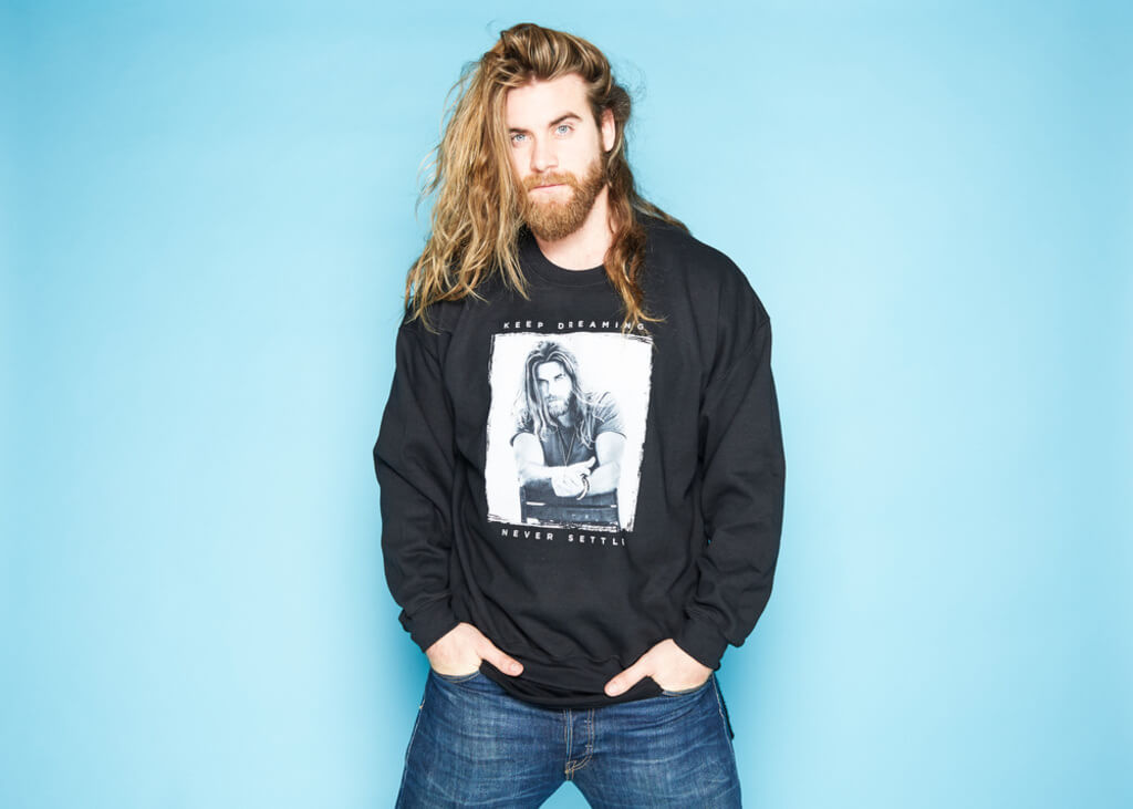 Brock O’Hurn: long haired male model
