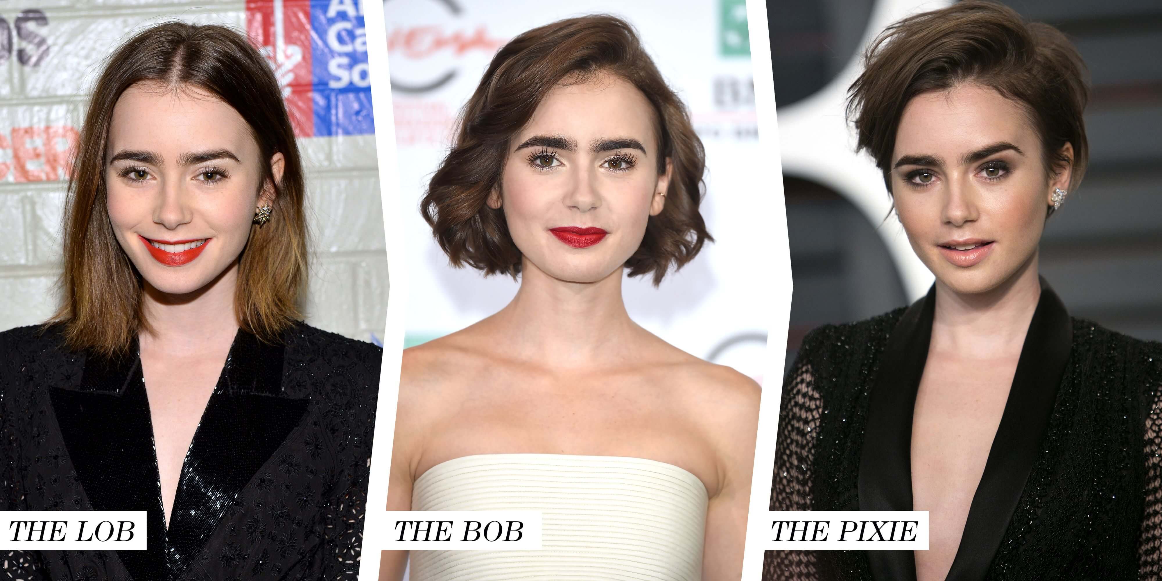 Lily Collins hairstyles