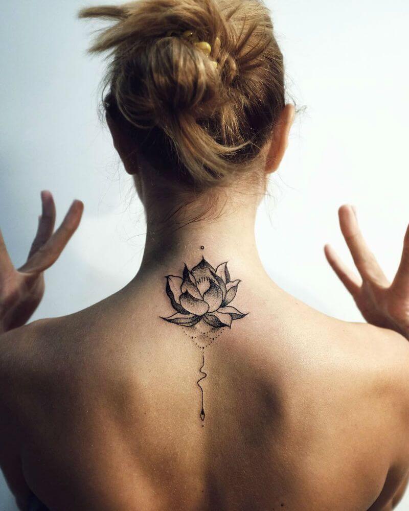 55 Attractive Back of Neck Tattoo Designs  For Creative Juice