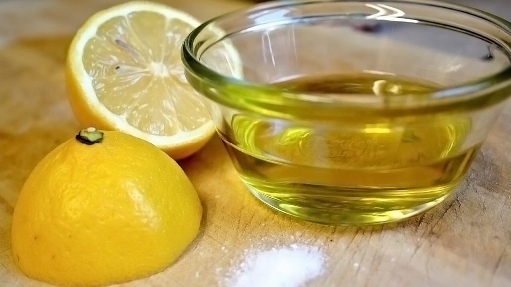 Coconut And Lemon Mixture For Removing The Grey Hair