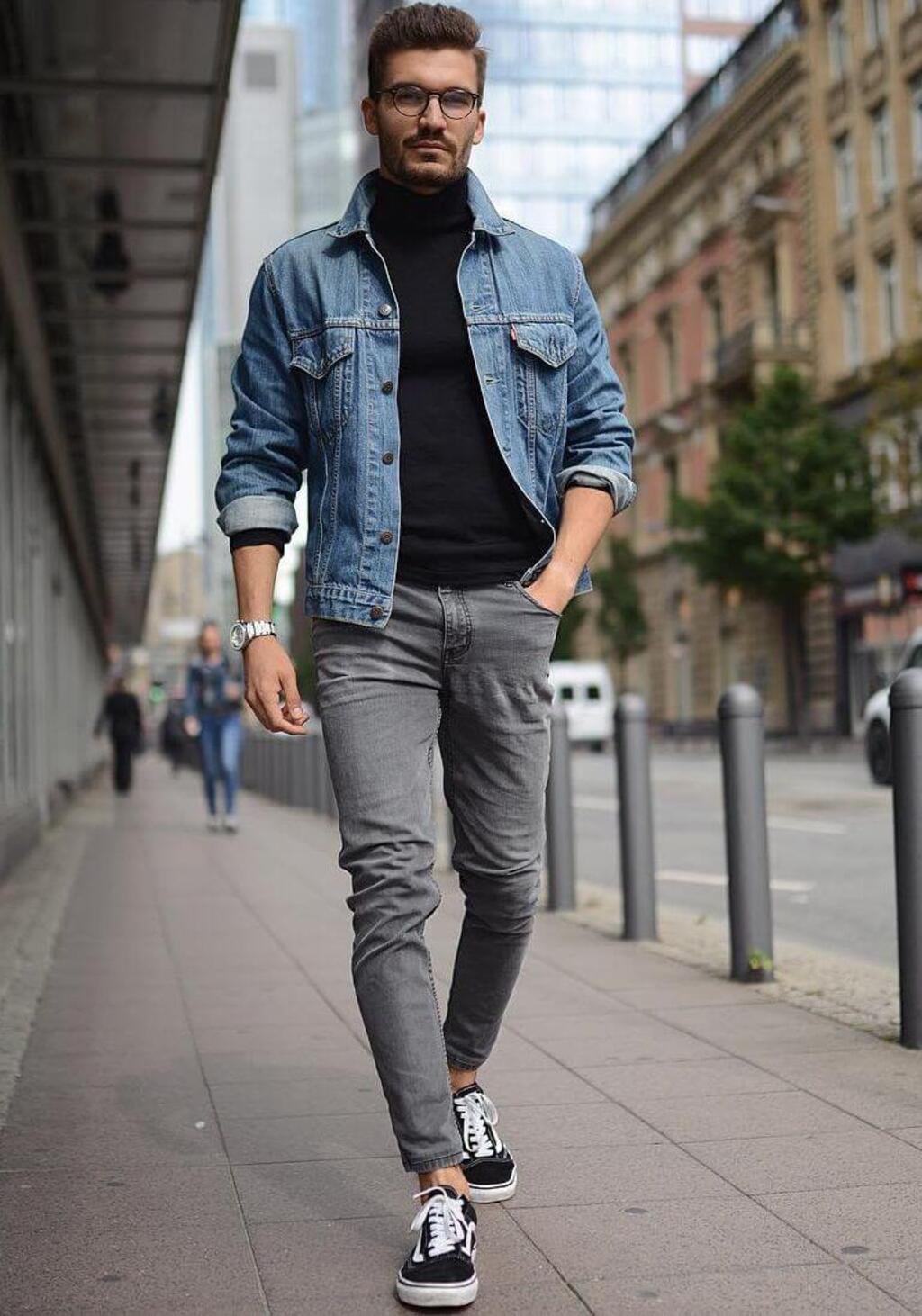 How to Wear a Denim Jacket for Guys Modern Outfit Ideas  Mens fashion  denim Men fashion casual outfits How to wear denim jacket