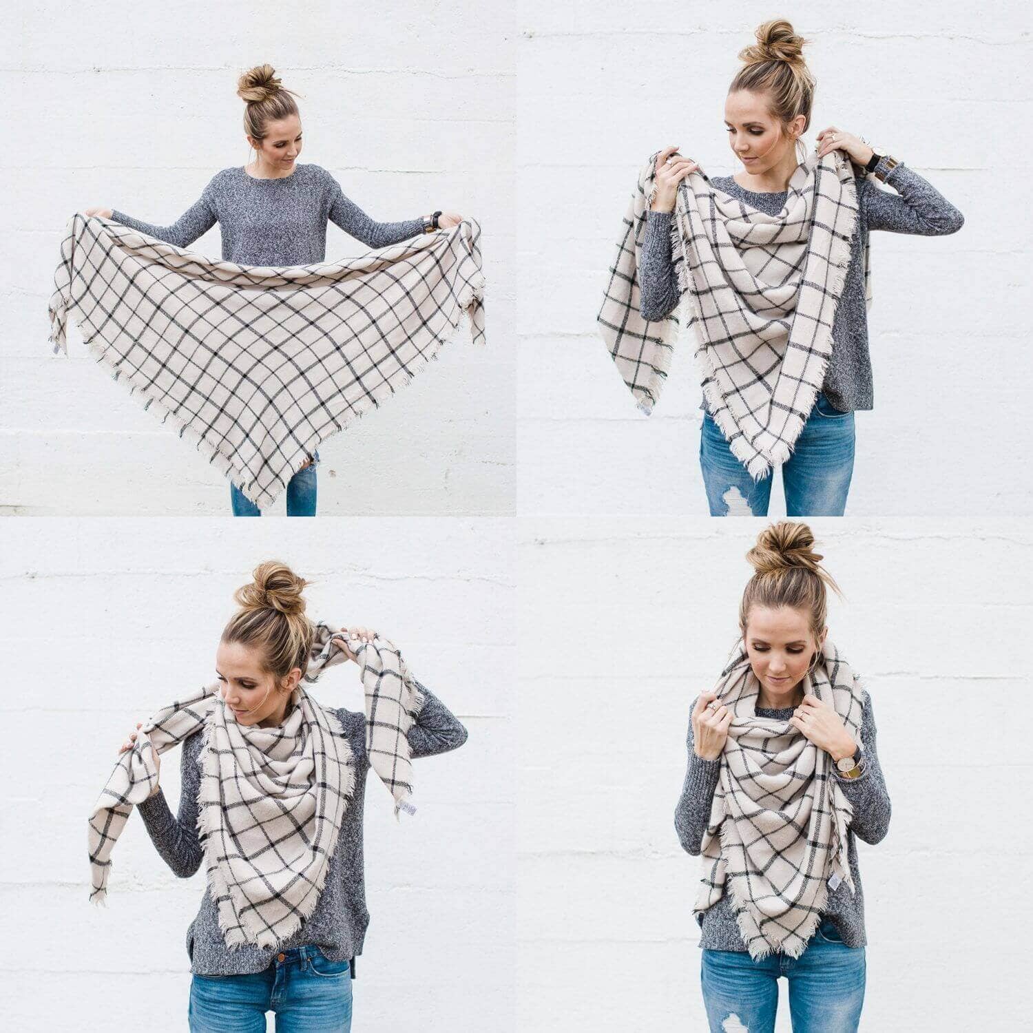 ways to wear a scarf