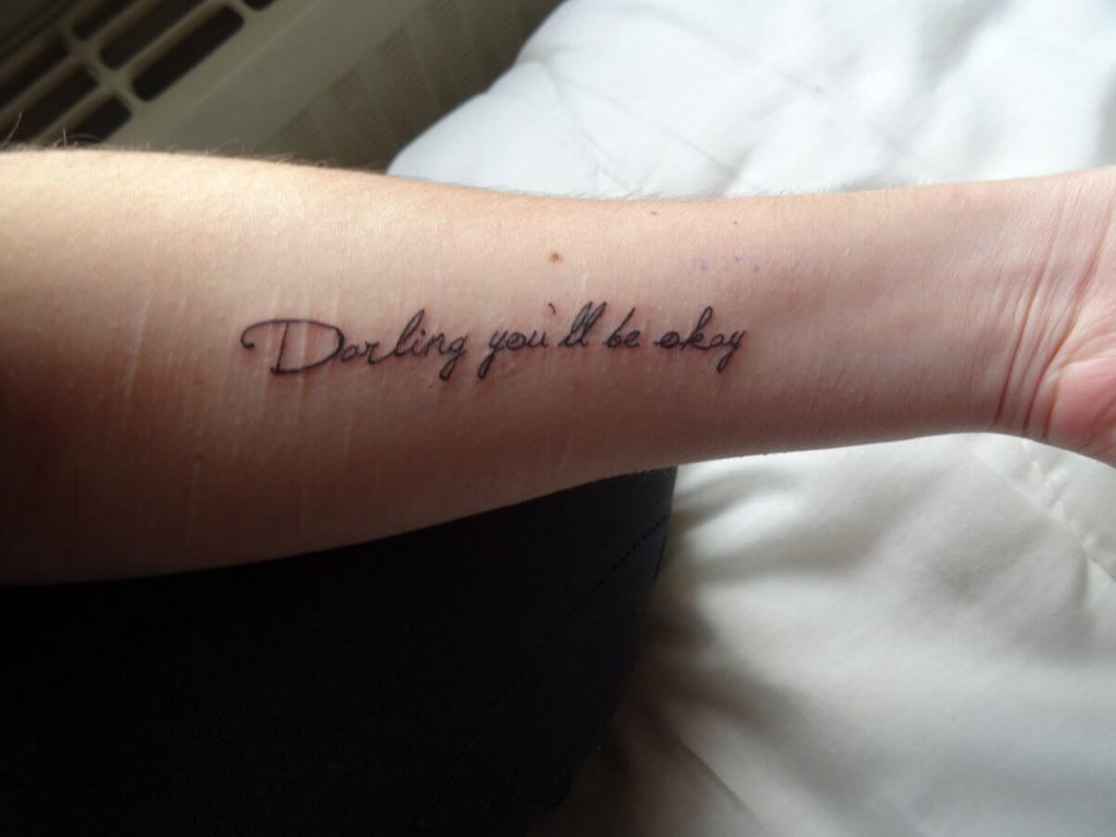 Finally got the Darling youll be okay tattoo  rpiercetheveil