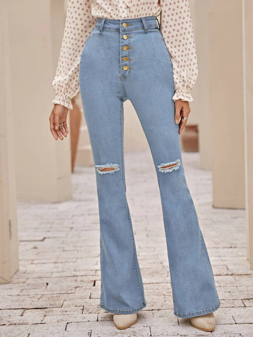 High Waisted Flare Jeans