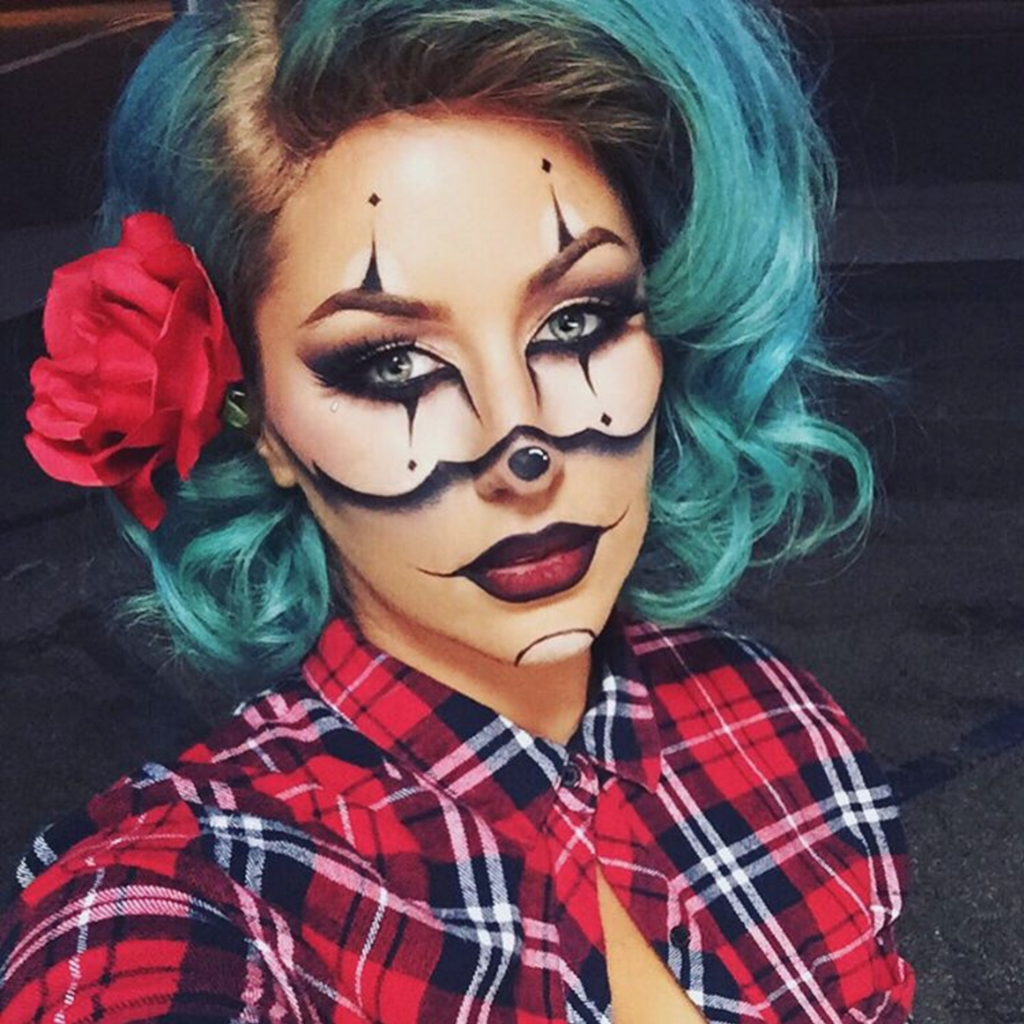 25 Best Creepy Clown Makeup Ideas For Halloween Costume Fashionterest