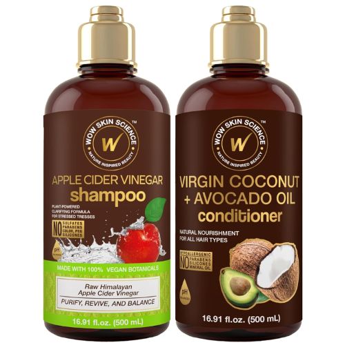 WOW Apple Cider Vinegar Shampoo and Hair Conditioner Set