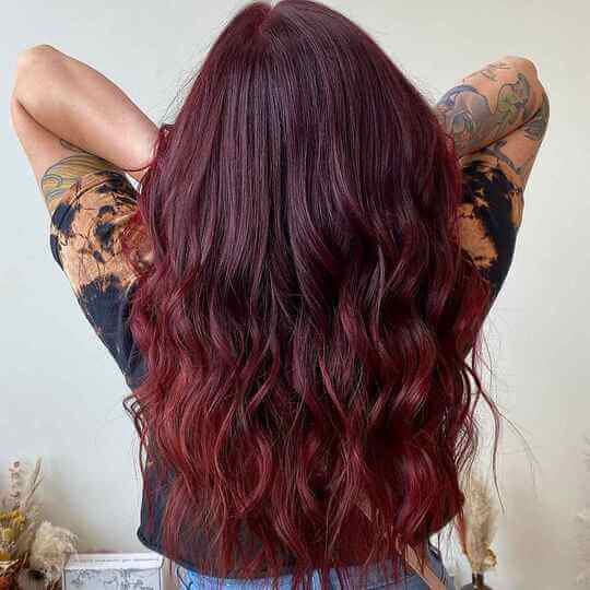 burgundy hair color