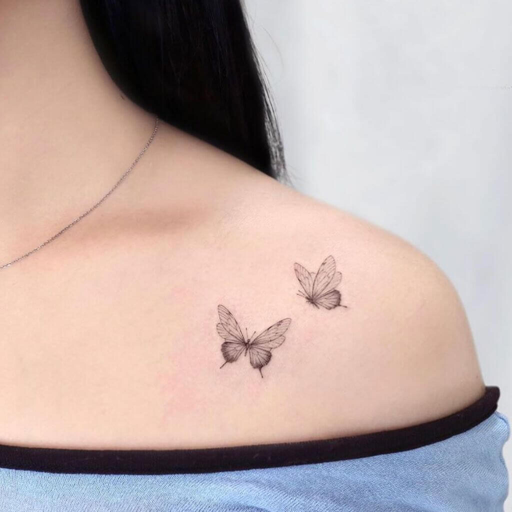 Butterfly Tattoo: traditional american tattoo