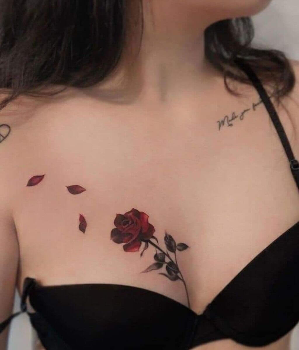 21 Sensuous  Unique Chest Tattoos Women2023 Version