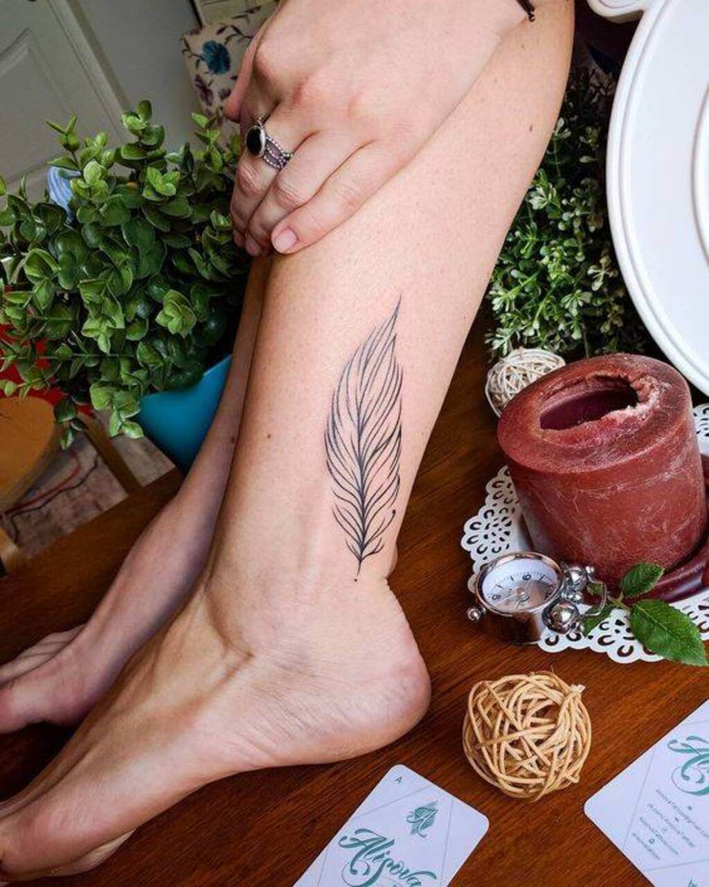 girly foot tattoos