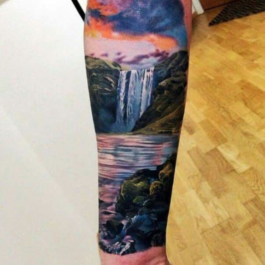 Waterfall Tattoo female