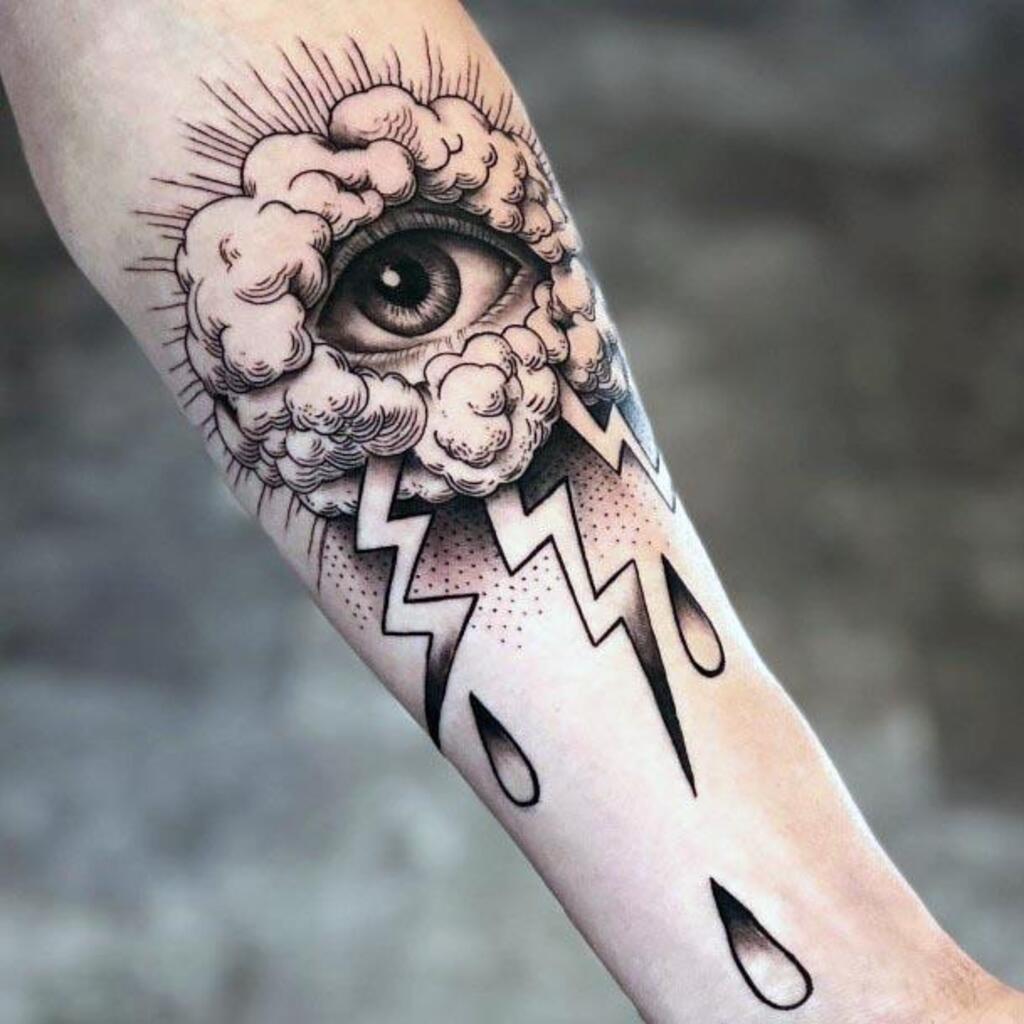 Cloudy Eyes Tattoo for female