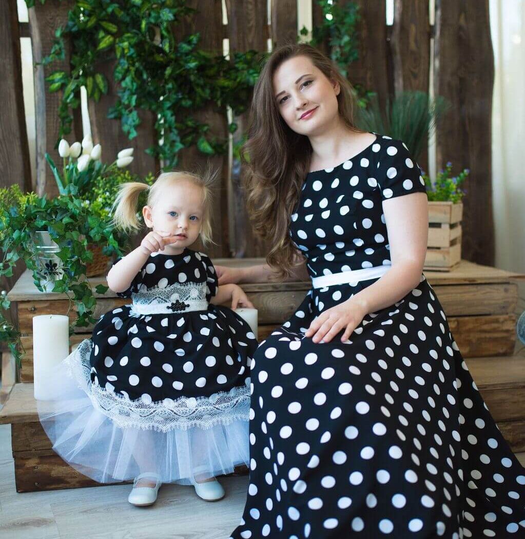 Matching Connect the Dot Dresses