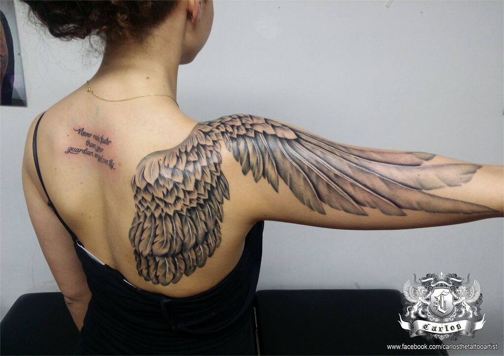 Simply Inked Angel Wings Temporary Tattoo