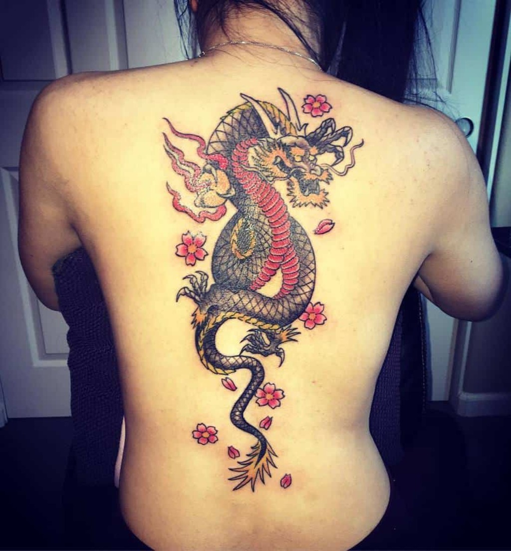 back tattoos for women
