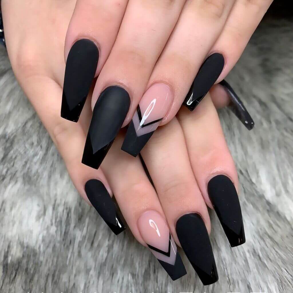42 Cute Coffin Nails to Inspire you 2023 - Inspired Beauty