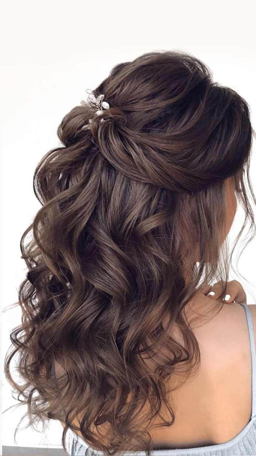 50 Stylish Half Up Half Down Wedding Hairstyle Ideas for Brides