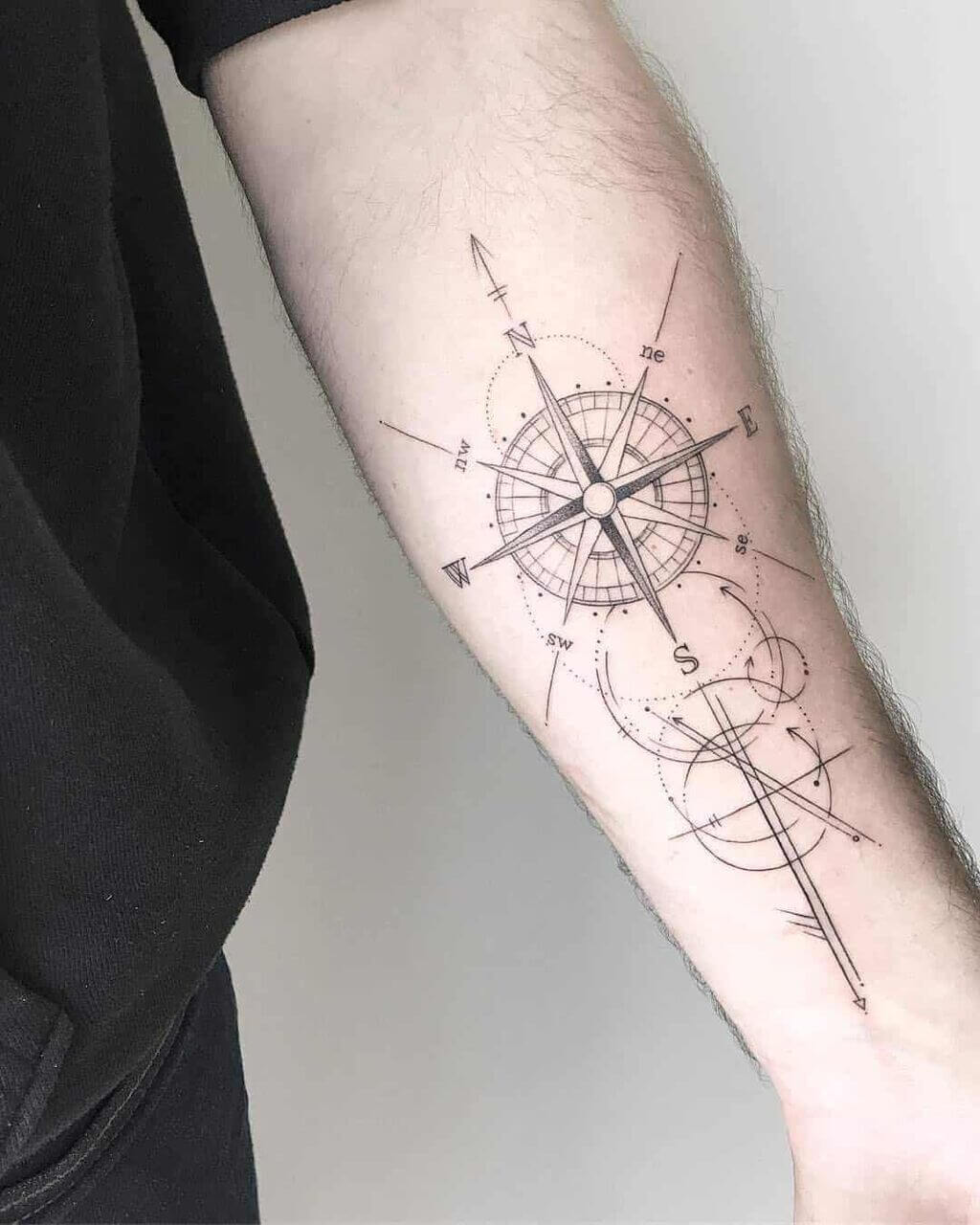 For Appointment  8129014777  7994929333 tattoo compass arrow  arrowtattoo compasstattoo aim travel travelgram travellife bike   Instagram