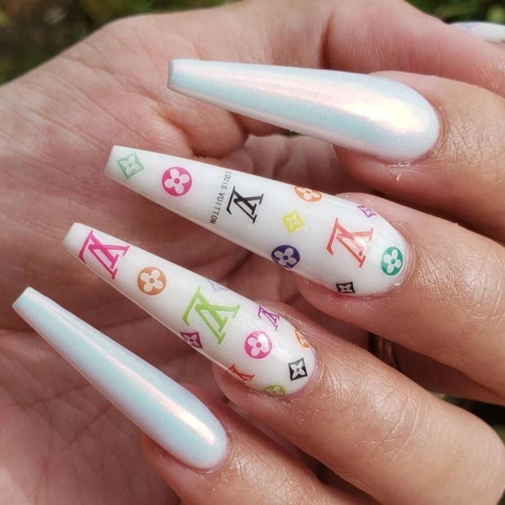 Louis Vuitton Nail Decals 6 Sheets