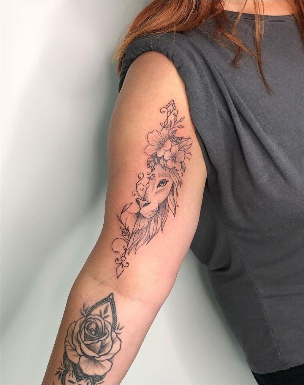 Lion Half Sleeve Tattoo Ideas Female 