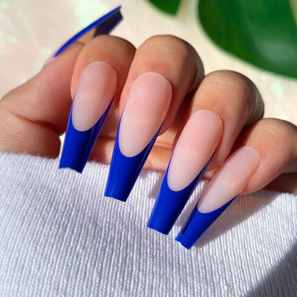 coffin blue nail designs