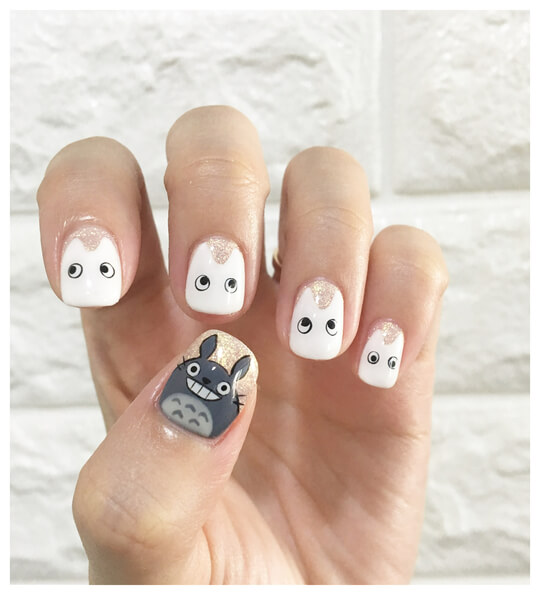 trendy short acrylic nails
