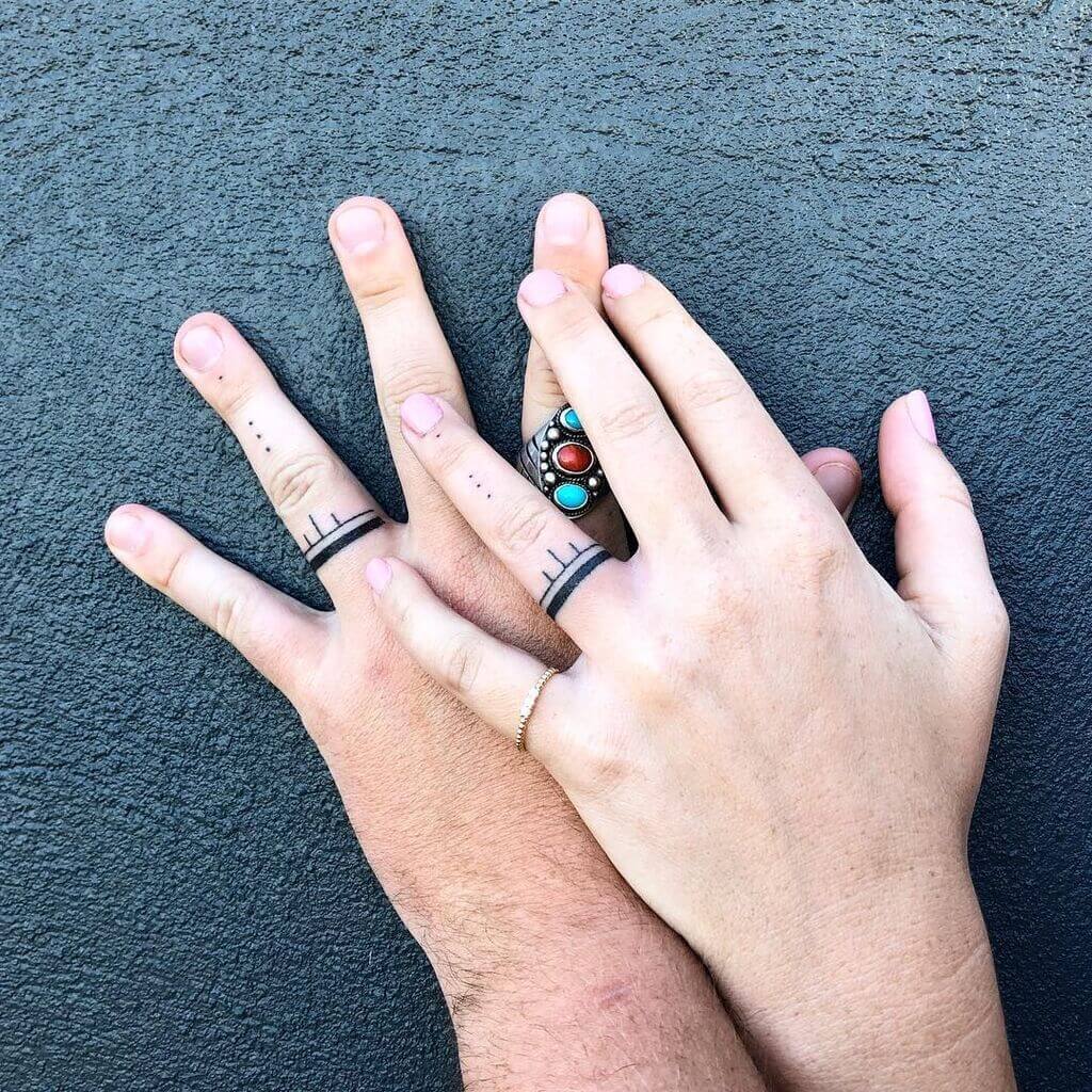 married couple ring finger tattoo ideas black people｜TikTok Search