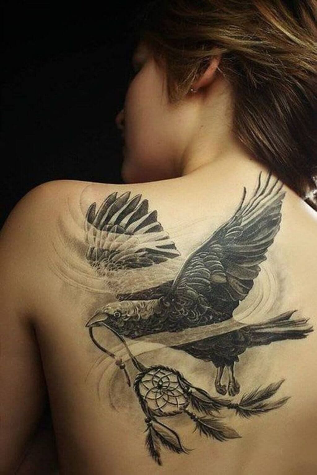 thigh dream catcher tattoo