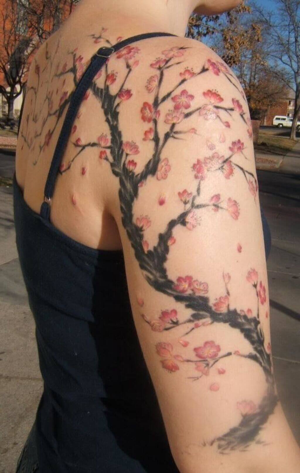 cherry blossom tattoo