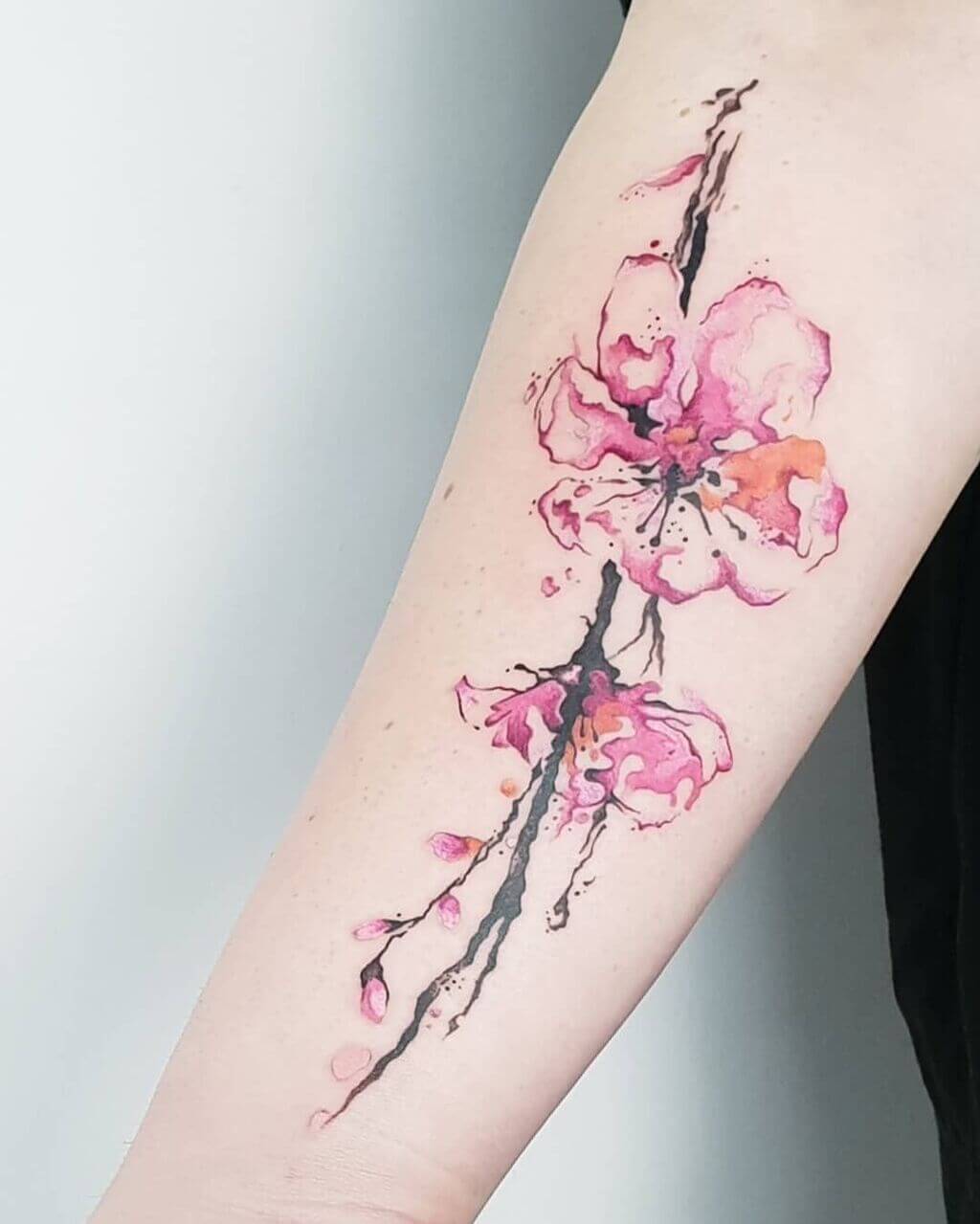 50 Pretty Cherry Blossom Tattoos with Meaning and Ideas  Body Art Guru