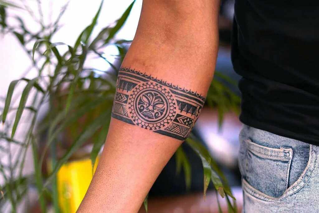 Buy Large Temporary Tribal Tattoo on Forearm for Men Fake Tattoo Online in  India  Etsy