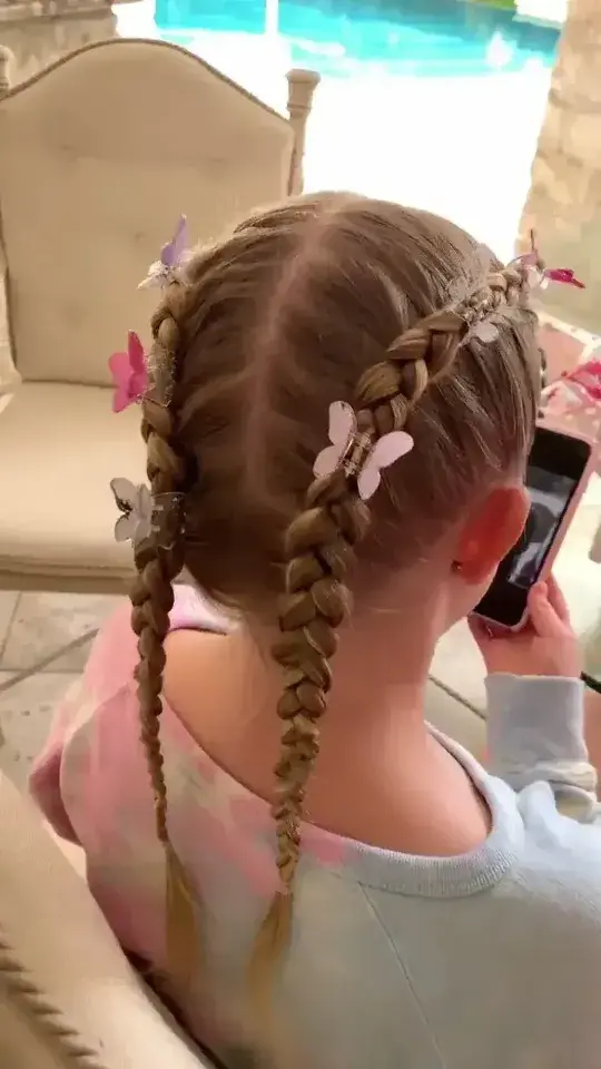 Braids with Hair Clips 