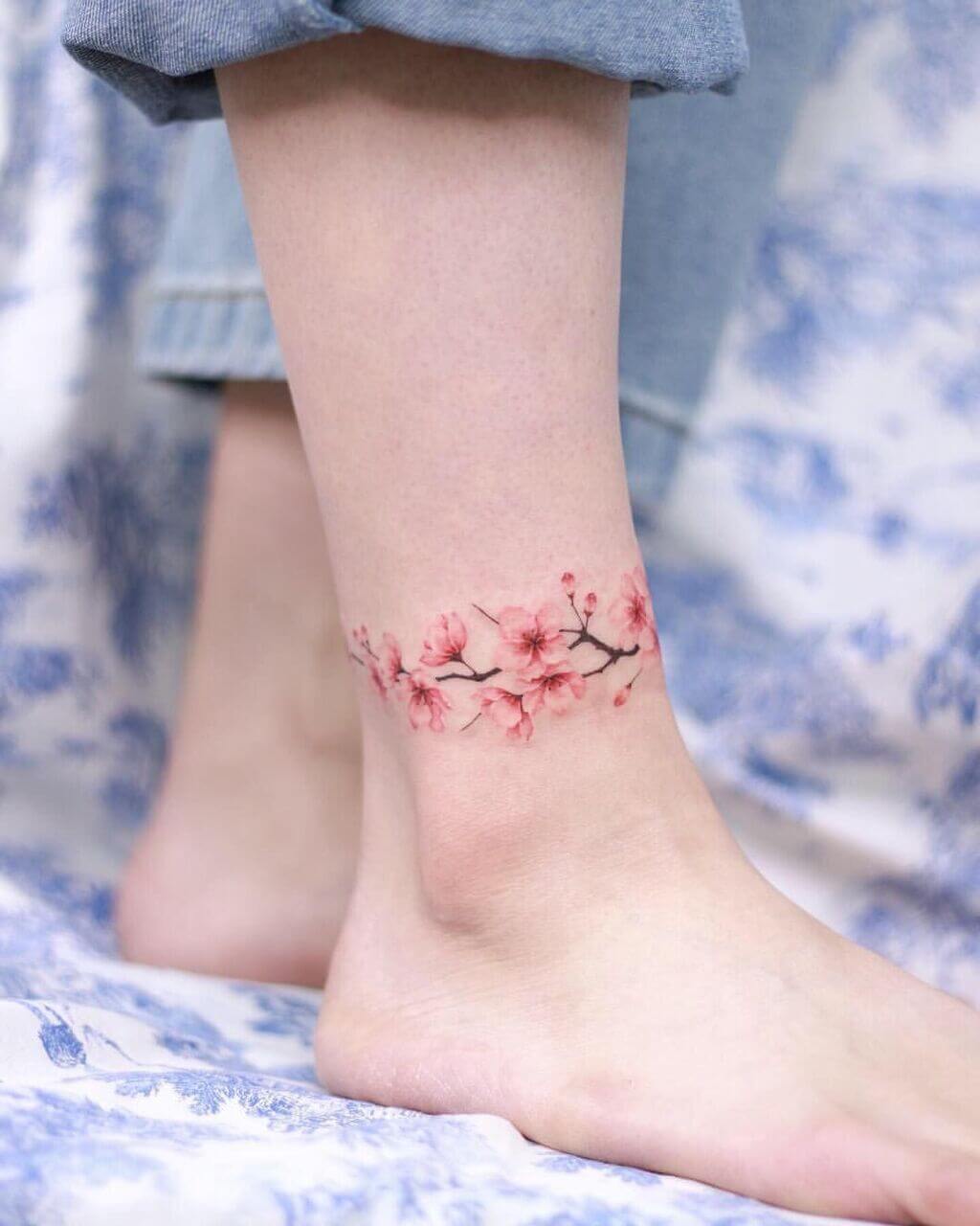 More Like Cherry Blossom Tattoo Design By Caiojhonson  Cherry Blossom  Tattoo Design PNG Image  Transparent PNG Free Download on SeekPNG