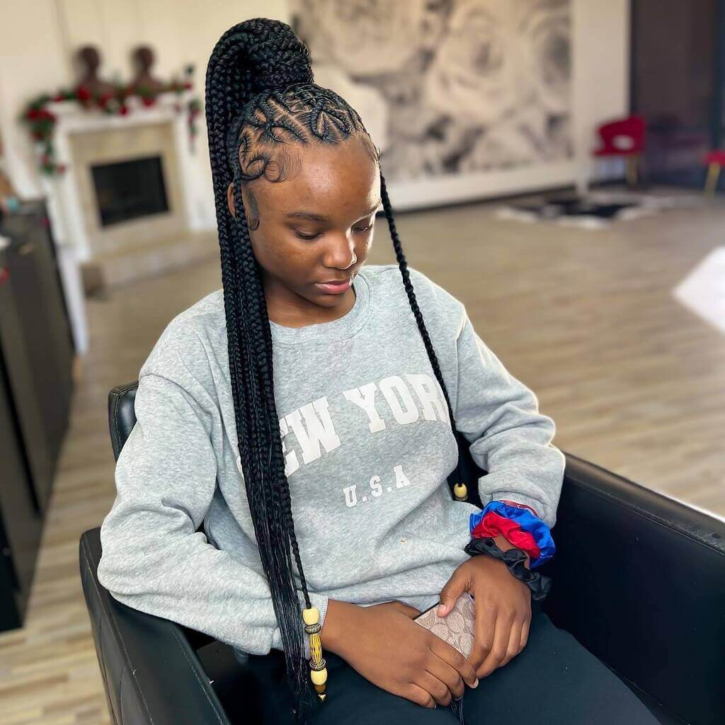 Knotless Braids With Heart 30+ Trendy Braided Hairstyle Fashionterest