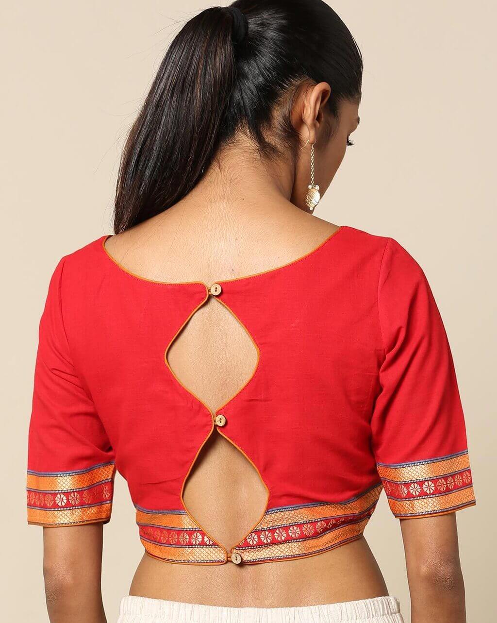 blouse back neck designs