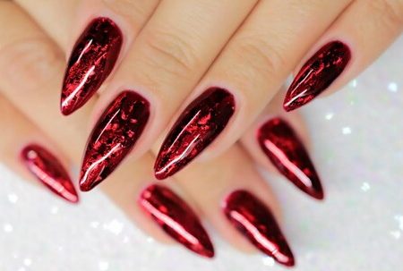 christmas acrylic nails