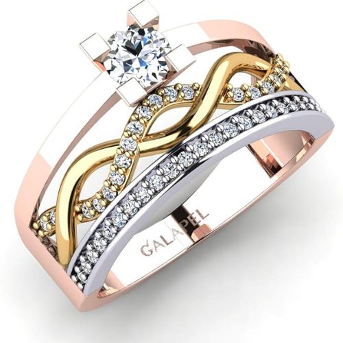 Galapel Personalized zincorpone ring for women