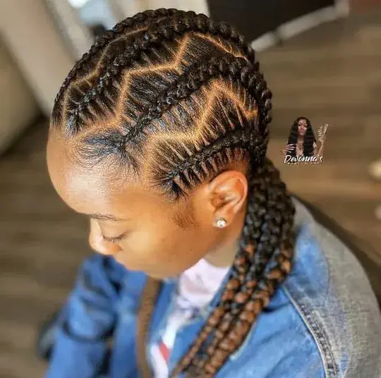 41 Awesome Stitch Braids Hairstyles That You Must Try | Fashionterest