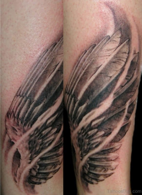 Winged Shoulder Tattoos for Men