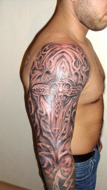 Celtic Shoulder Tattoos for Men