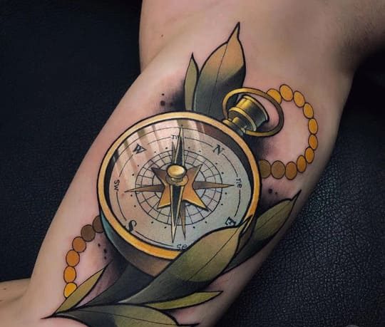 neo traditional tattoo sleeve