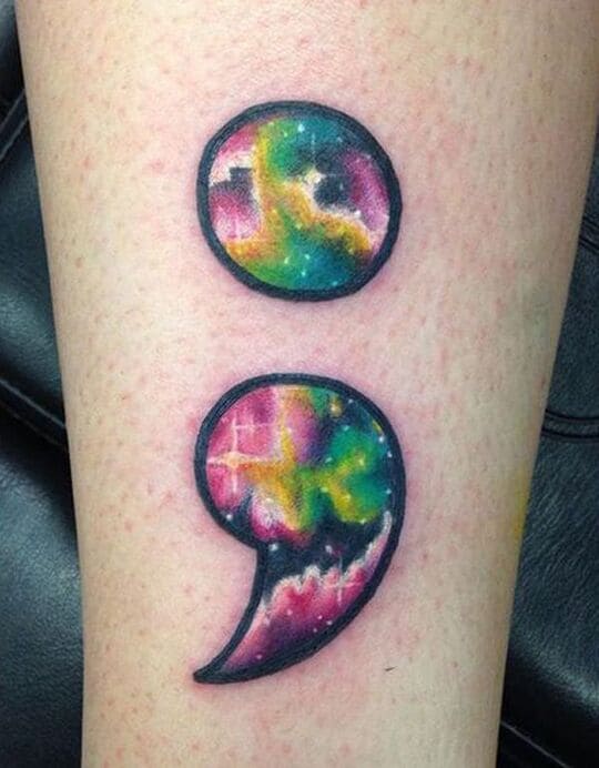 what does a semicolon tattoo mean