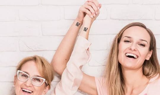 matching mother daughter tattoos