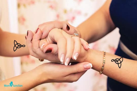 Buy Mother Daughter Love Temporary Tattoo  Mother Daughter Celtic Online  in India  Etsy